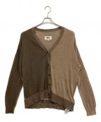 MM6 Maison Margielaエムエムシックス メゾンマルジェラ）の古着「2-Tone Color Cardigan」｜ベージュ