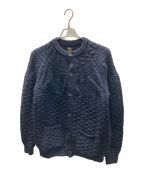 BATONERバトナ―）の古着「MOHAIR NORDIC DRIVERS KNIT」｜ネイビー