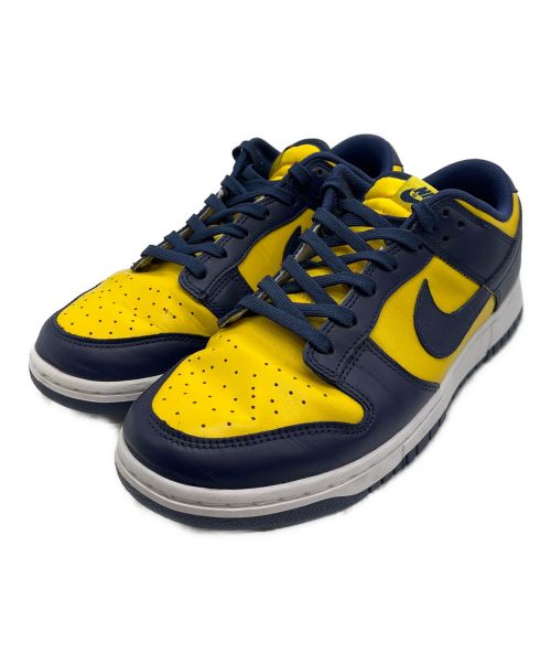 NIKE（ナイキ）NIKE (ナイキ) DUNK LOW MICHIGAN ネイビー×イエロー サイズ:28㎝の古着・服飾アイテム