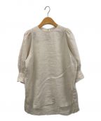 HYKEハイク）の古着「LINEN BALLOON SLEEVE BLOUSE」｜ベージュ