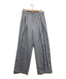 SHAREEF（シャリーフ）の古着「DOUBLE CLOTH WIDE PANTS」｜ライトグレー