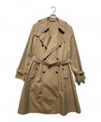 AURALEEオーラリー）の古着「FINX POLYESTER BIG TRENCH COAT」｜ベージュ