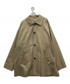 steinシュタイン）の古着「OVERSIZED BALMACAAN HALF COAT」｜ベージュ