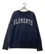 AP STUDIOエーピーストゥディオ）の古着「ELEMENTSニットプルオーバー　20080586203030」｜ネイビー