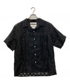 DAIRIKUダイリク）の古着「LOVE Open Collar Shirt」｜ブラック