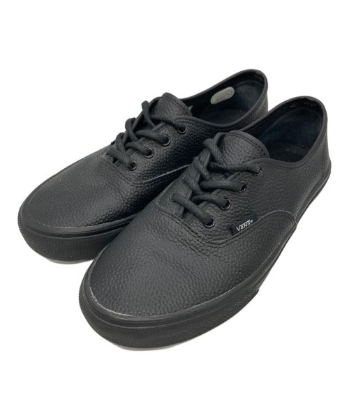 VANS（バンズ）VANS (バンズ) レザーローカットスニーカー ブラック サイズ:US 7/25cmの古着・服飾アイテム