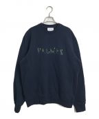 PALMESPALMES）の古着「Letters Crewneck」｜ネイビー