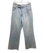 BORDERS at BALCONYボーダーズアットバルコニー）の古着「FLARE DENIM PANTS／フレアデニムパンツ」