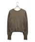 CLANE (クラネ) W FACE HALF ZIP YAK KNIT TOPS/ダブルフェイスハーフジップヤクニットトップス ブラウン サイズ:1：8000円