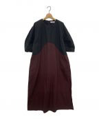 HeRIN.CYEヘリンドットサイ）の古着「Switting drawst dress」｜ブラック