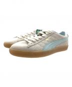 PUMA×Diaspora Skateboards×ATMOSプーマ×ディアスポラスケートボードズ×アトモス）の古着「スウェードヴィンテージ」｜ホワイト×スカイブルー