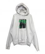 OFFWHITEオフホワイト）の古着「Printed Drawstring Hoodie」｜ホワイト