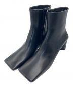 BALENCIAGAバレンシアガ）の古着「Pre-owned Leather Ankle Boot」｜ブラック