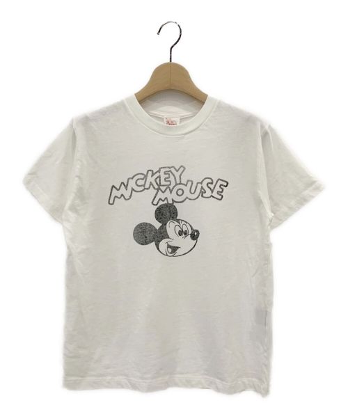 +81 BRANCA（ハチイチブランカ）+81 BRANCA (ハチイチブランカ) COEL (コエル) DISNEY (ディズニー) ミッキーTシャツ ホワイト サイズ:Fの古着・服飾アイテム