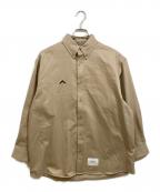 WTAPSダブルタップス）の古着「LS/COTTON.TWILL」｜ベージュ