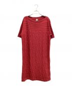 HERMESエルメス）の古着「Chaine d'Ancre knit dress（シェーヌダンクルニットワンピース）」｜レッド