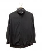 RAINMAKER KYOTOレインメーカーキョウト）の古着「HIGH-NECK COLLAR SHIRT」｜ブラック