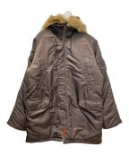 ALPHA INDUSTRIESアルファインダストリーズ）の古着「N-3B SLIM FIT JACKET PARKA」｜ダークブラウン