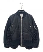 sacaiサカイ）の古着「21AW Nylon Twill Mix Blouson」｜ブラック