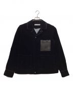 Acne studiosアクネ ストゥディオス）の古着「Flocked Denim Chore Jacket」｜ネイビー