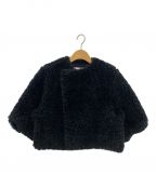 HYKEハイク）の古着「FAUX SHEARLING CROPPED JACKET」｜ブラック