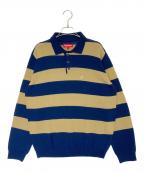 SUPREMEシュプリーム）の古着「Polo Sweater」｜ベージュ×ブルー