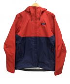 Patagoniaパタゴニア）の古着「トレントシェル3Lジャケット」｜ブルー×レッド