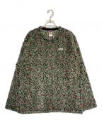 SUPREME×THE NORTH FACEシュプリーム×ザ ノース フェイス）の古着「High Pile Fleece Pullover」｜グリーン×ピンク