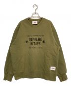 SUPREME×WTAPSシュプリーム×ダブルタップス）の古着「Crewneck」｜オリーブ