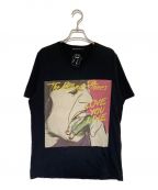 Thee Hysteric XXX×THE ROLLING STONESジィ ヒステリックトリプルエックス×ザ ローリングストーンズ）の古着「LOVE YOU LIVE Tシャツ」｜ブラック