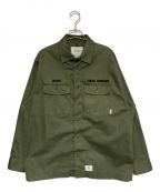 WTAPSダブルタップス）の古着「BUDS LS COTTON TWILL」｜カーキ