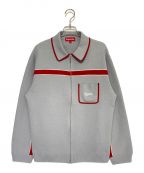 SUPREMEシュプリーム）の古着「Chest Stripe Zip Up Cardigan」｜グレー