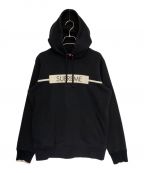 SUPREMEシュプリーム）の古着「Chest Twill Tape Hooded Sweatshirt」｜ブラック