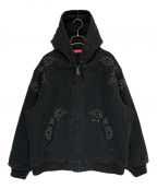 SUPREMEシュプリーム）の古着「Paisley Studded Work Jacket」｜ブラック