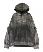 SUPREME×MM6 Maison Margielaシュプリーム×エムエムシックス メゾンマルジェラ）の古着「Foil Box Logo Hooded Sweatshirt」｜ブラック