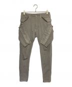 JULIUSユリウス）の古着「VERTICAL GASMASK CARGO PANTS」｜グレー