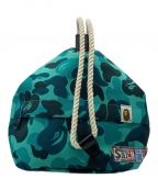 A BATHING APE×SAINT MICHAELアベイシングエイプ×セントマイケル）の古着「AP ROPE SNAP BAG」｜グリーン