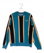 SUPREMEシュプリーム）の古着「Vertical Striped Pique Crewneck」｜スカイブルー