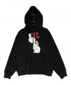 SUPREME×UNDERCOVERシュプリーム×アンダーカバー）の古着「Anti You Hooded Sweatshirt」｜ブラック