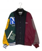 SUPREME×MM6 Maison Margielaシュプリーム×エムエムシックス メゾンマルジェラ）の古着「Split Varsity Jacket」｜ブラック