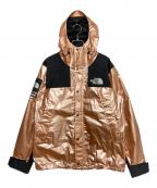 SUPREME×THE NORTH FACEシュプリーム×ザ ノース フェイス）の古着「Metallic Mountain Parka」｜ブラック×ピンクゴールド