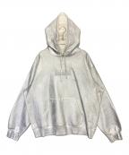 SUPREME×MM6 Maison Margielaシュプリーム×エムエムシックス メゾンマルジェラ）の古着「Foil Box Logo Hooded Sweatshirt」｜ホワイト