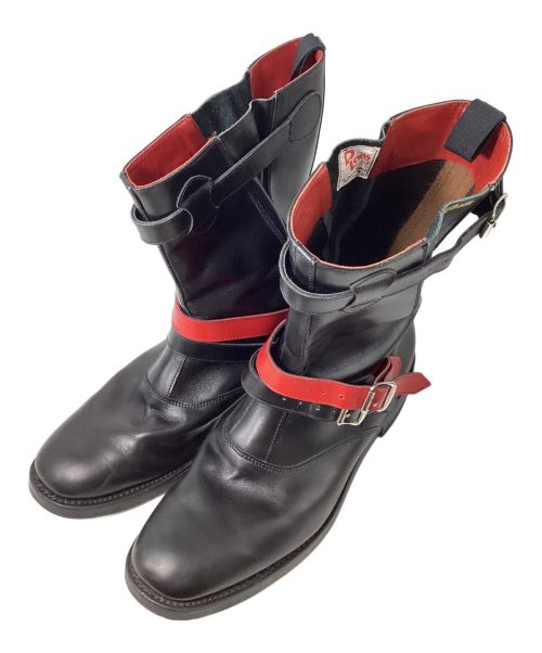 COMME des GARCONS（コムデギャルソン）COMME des GARCONS (コムデギャルソン) ×Lewis Leathers(ルイス・レザー) Atlantic engineer boots（アトランティックエンジニアブーツ） ブラック サイズ:10の古着・服飾アイテム