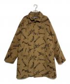 SUPREMEシュプリーム）の古着「Script Logos Wool Overcoat」｜ブラウン