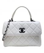 CHANELシャネル）の古着「Trendy CC Top Handle Shoulder Bag」｜ホワイト