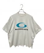 BALENCIAGAバレンシアガ）の古着「Short sleeves Cropped T-Shirt」｜ホワイト