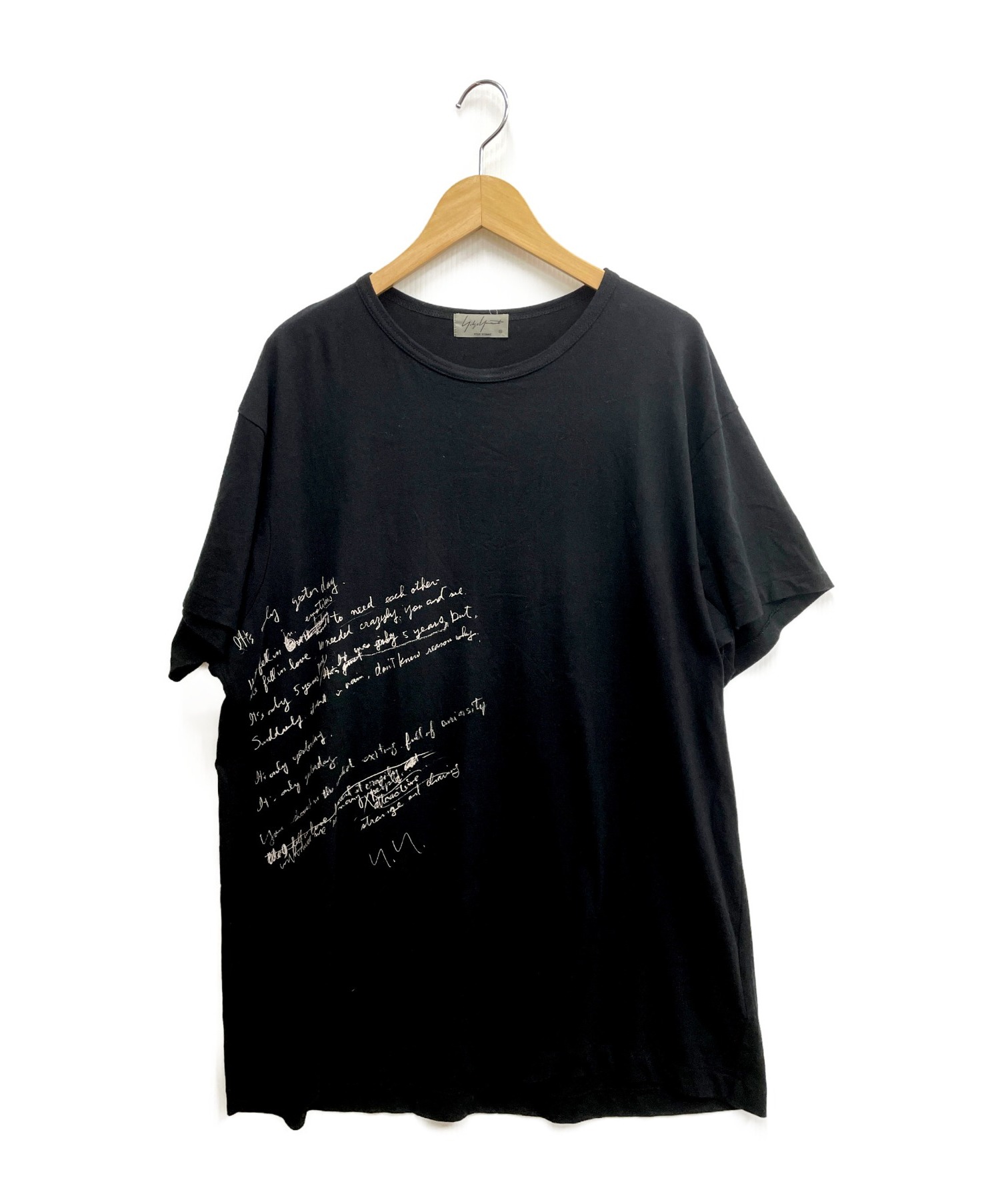 商売ヨウジヤマモト ニューエラ 反転ロゴ Tシャツ 黒S NEW ERA YOHJI Tシャツ/カットソー(半袖/袖なし)