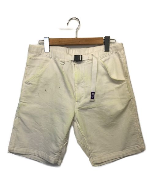 THE NORTHFACE PURPLELABEL（ザ・ノースフェイス パープルレーベル）THE NORTHFACE PURPLELABEL (ザ・ノースフェイス パープルレーベル) Coolmax stretch Denim Shorts ホワイト サイズ:W34の古着・服飾アイテム