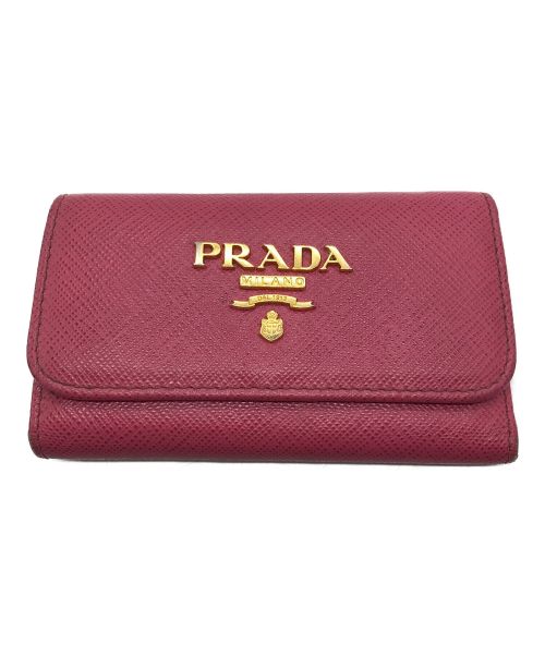 PRADA（プラダ）PRADA (プラダ) 6連キーケース ピンクの古着・服飾アイテム