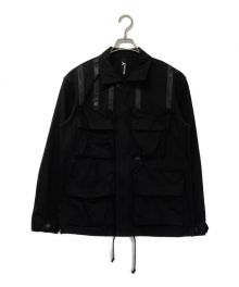 GROUND Y（グラウンドワイ）の古着「Open Collar Jacket」｜ブラック